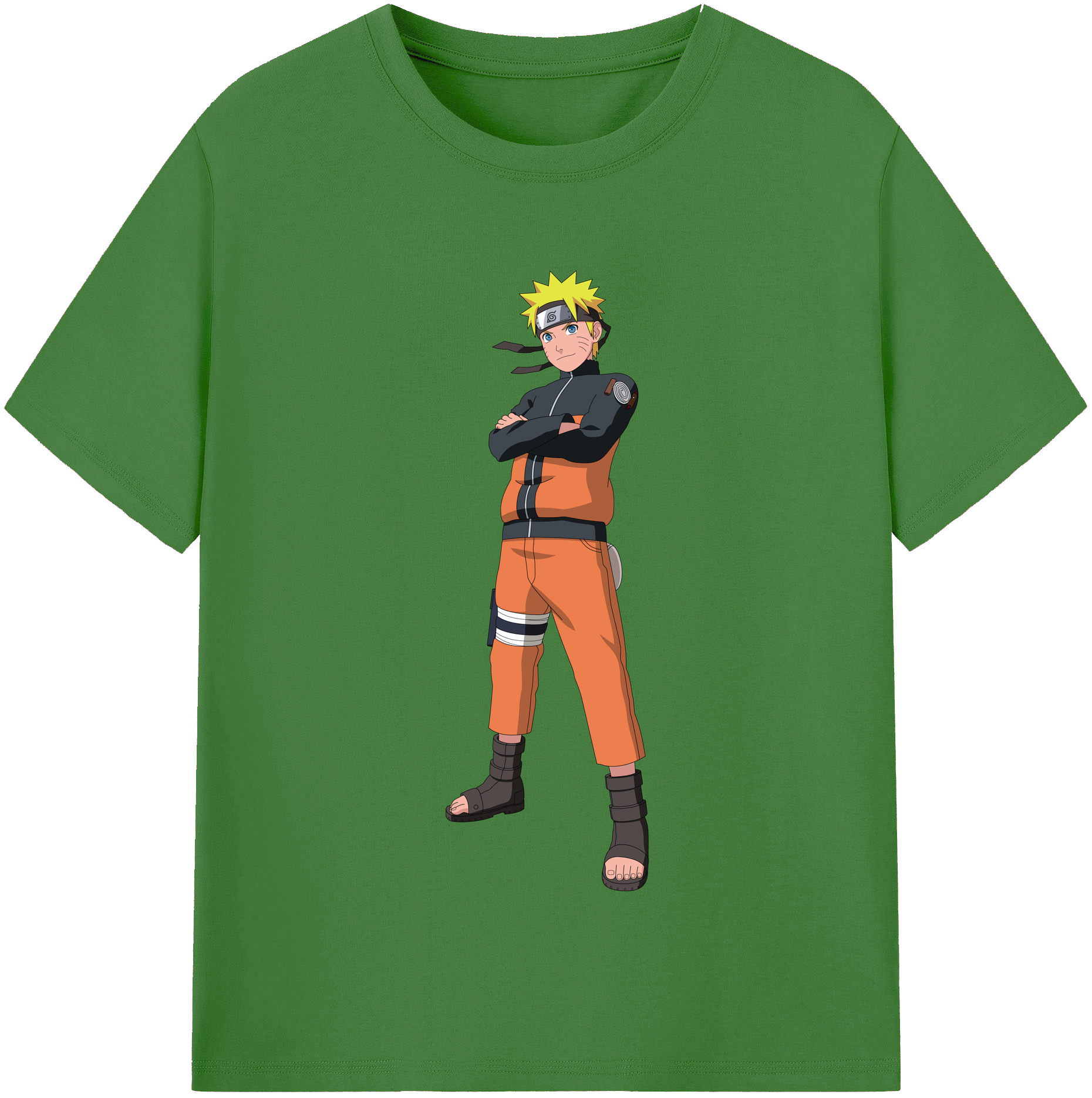 （画像用） NARUTO -ナルト- うずまき ナルト Uzumaki Naruto レディースカジュアルプリントTシャツ（綿100％）